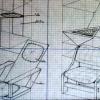 Diseño de silla. Planos de taller y perspectiva.