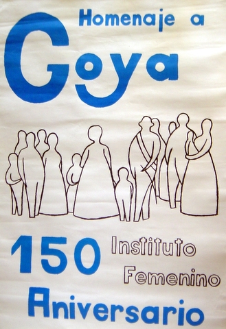 Cartel ganador del concurso para publicitar el 150 aniversario de Goya.