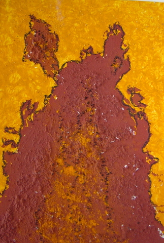 Pintura matérica. Materiales: pigmentos y aglutinantes al agua